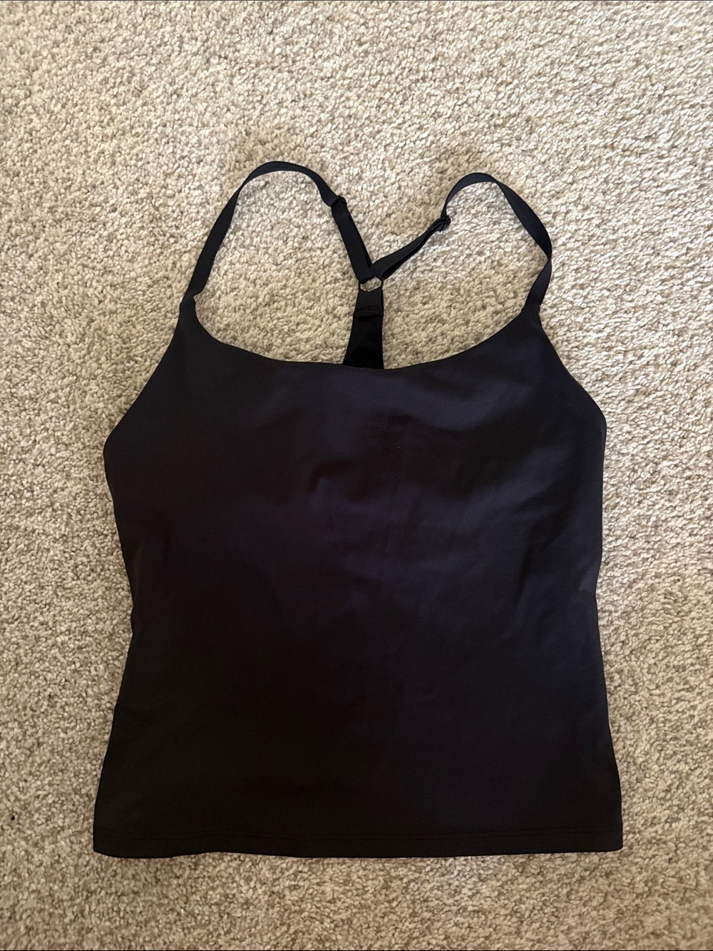 Outdoor Voices Black T-Back Camisole